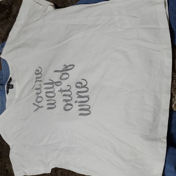 SHYANNE jeans size 25 Eva Longoria t-shirt medium your way out of wine - Picture 7 of 7